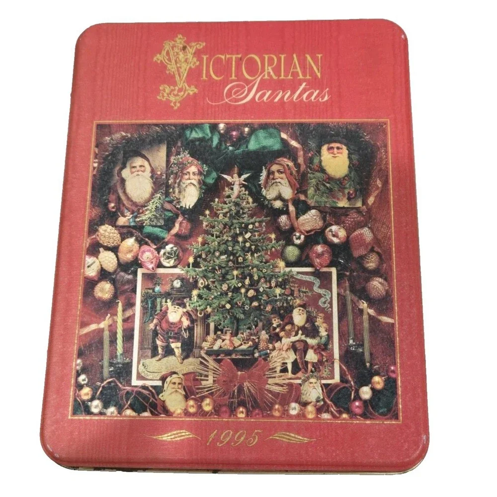1995 Hallmark Victorian Christmas Collectible Tin w/500-Piece Puzzle